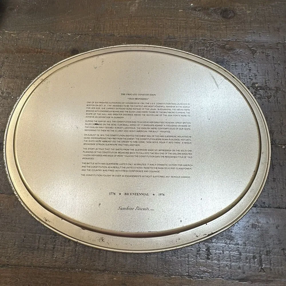 1976 Bicentennial Tray Set – Constellation & Old Ironsides Nautical Decor